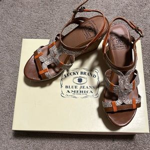 Lucky Brand- LK- Kenna sandal cork wedge